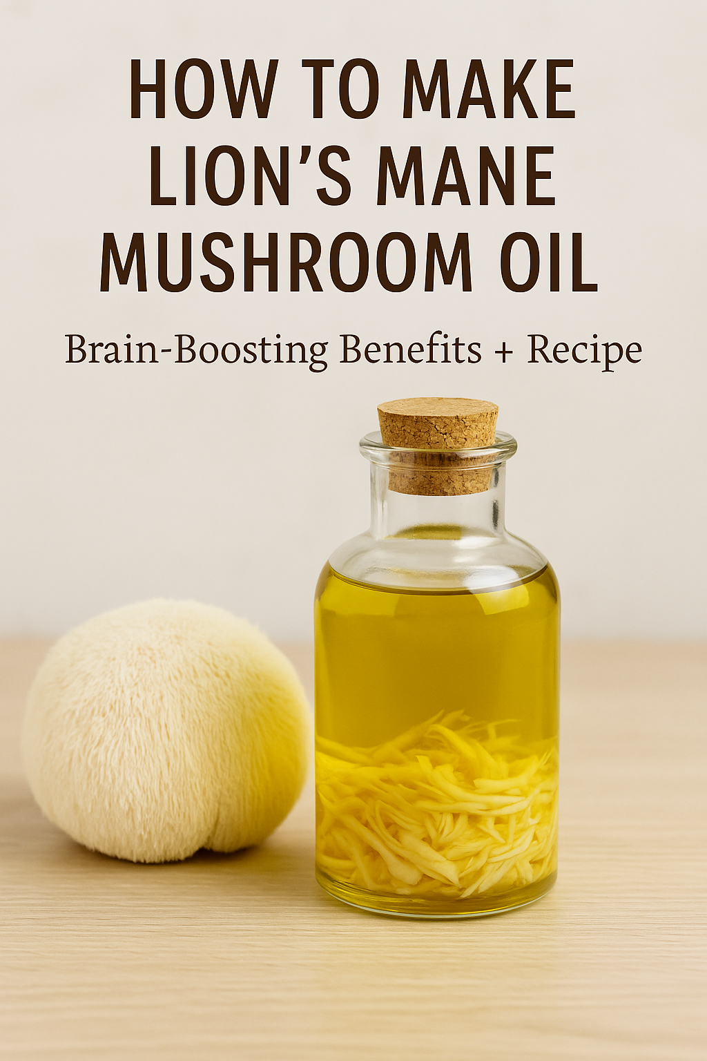 How to Infuse Lion’s Mane Mushrooms in Oil (Nootropic DIY Guide)